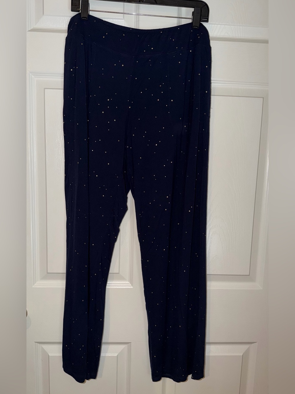 Soma Cool Nights Star Print Lounge Pants Pajama Sleepwear Navy Blue Large - Picture 2 of 7